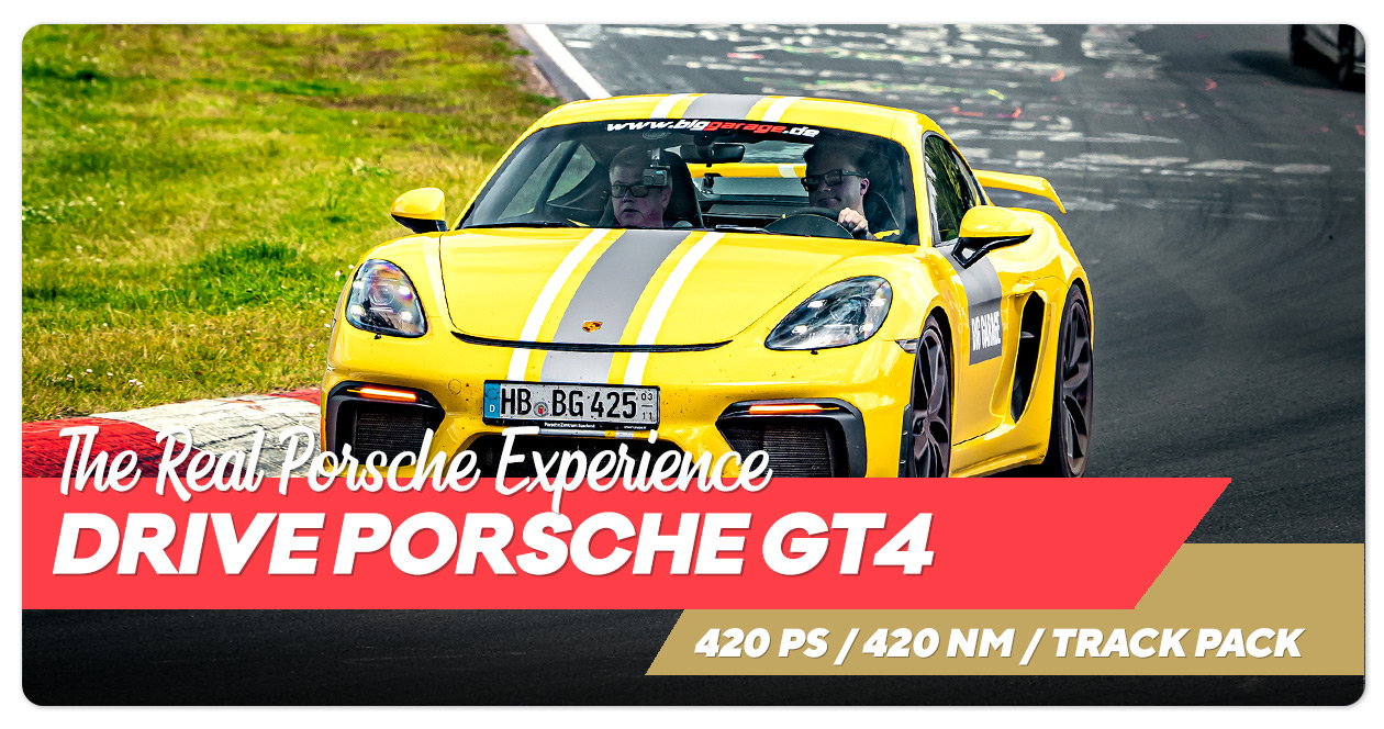 Porsche GT4 mieten am Nürburgring Porsche GT4 mieten am Nürburgring
